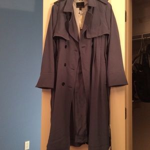 Slate blue all weather coat